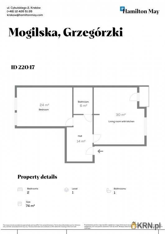 Mieszkanie  na sprzedaż, , Kraków, Grzegórzki, ul. Mogilska