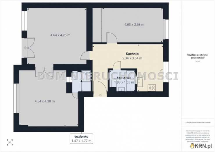 Mieszkanie  na sprzedaż, Olsztyn, Kościuszki, ul. , 3 pokojowe