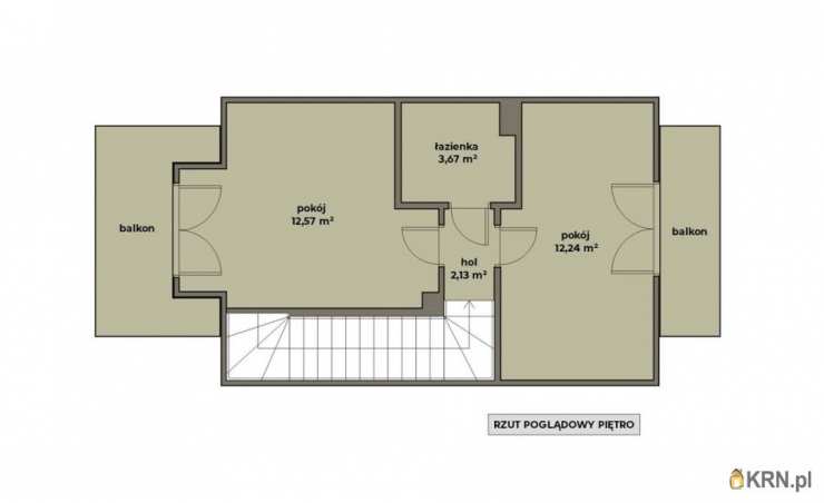 3 pokojowe, Mieszkanie  na sprzedaż, Krzyszkowice, ul. 