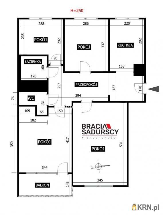 Kraków, Podgórze Duchackie/Wola Duchacka, ul. J. Sas-Zubrzyckiego, Mieszkanie  na sprzedaż, 4 pokojowe