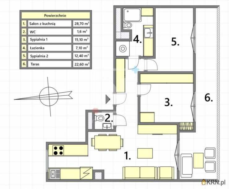 Warszawa, Wilanów, ul. Kazachska, Mieszkanie  na sprzedaż, 3 pokojowe