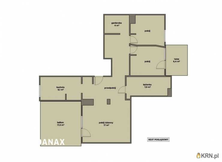 3 pokojowe, Kraków, Dębniki/Ruczaj, ul. Raciborska, Mieszkanie  na sprzedaż