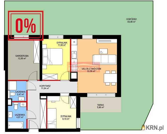 Mieszkanie  na sprzedaż, Kraków, Podgórze Duchackie, ul. , 4 pokojowe