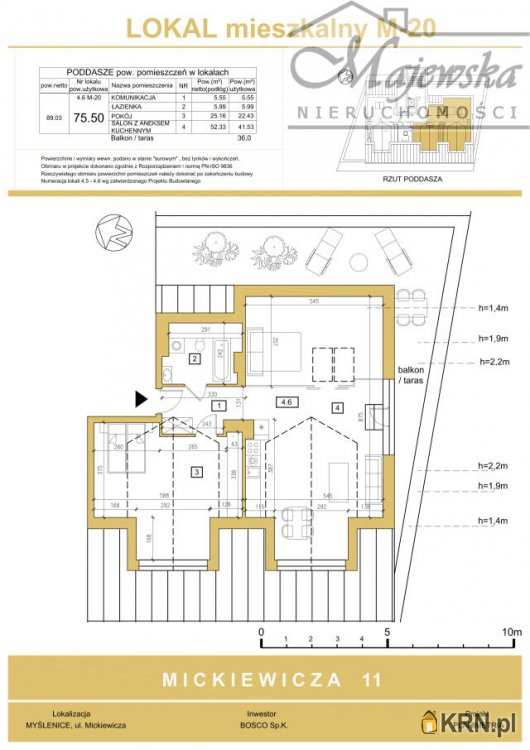 Mieszkanie  na sprzedaż, Myślenice, ul. , 3 pokojowe