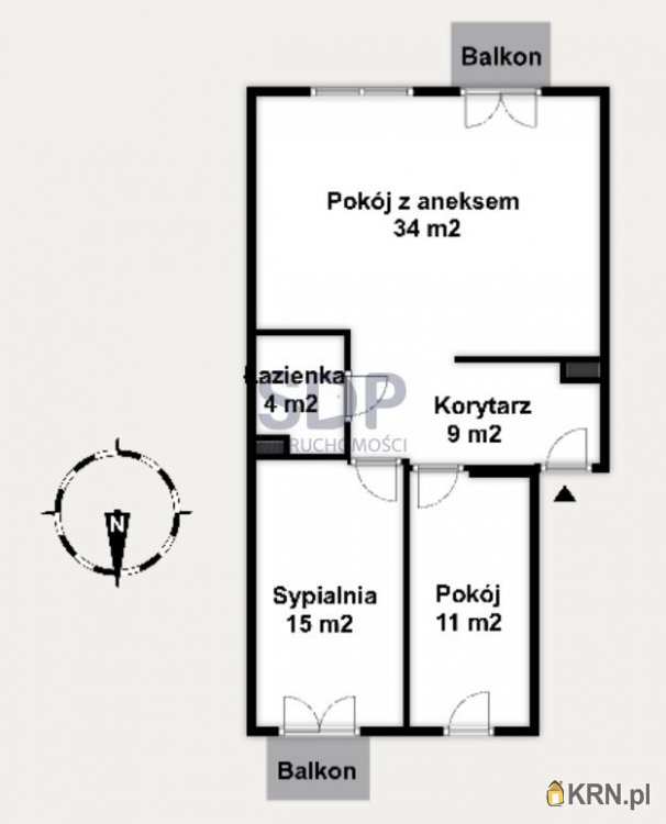 Mieszkanie  na sprzedaż, 3 pokojowe, Wrocław, Psie Pole/Poświętne, ul. Kamieńskiego