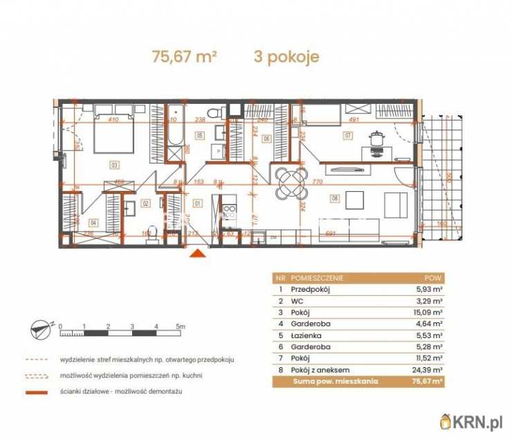 Katowice, ul. Ceglana, Mieszkanie  na sprzedaż, 3 pokojowe