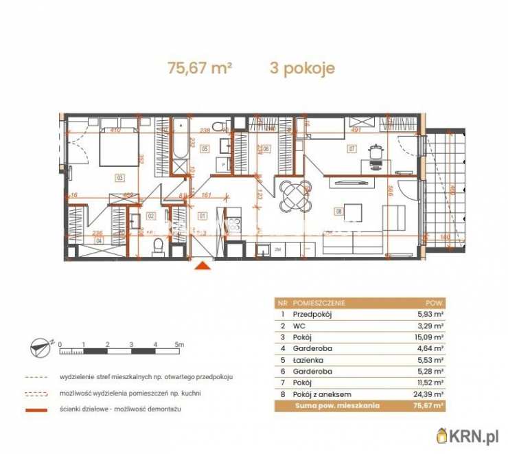Katowice, ul. Ceglana, Mieszkanie  na sprzedaż, 3 pokojowe