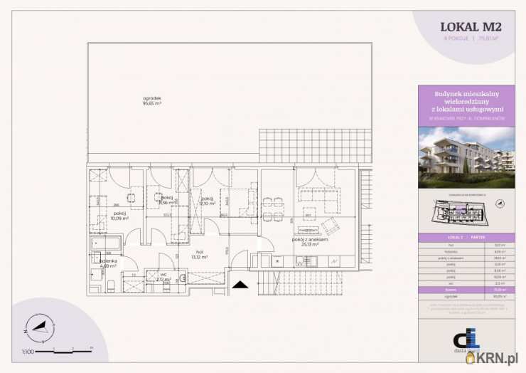 Mieszkanie  na sprzedaż, Kraków, Prądnik Czerwony, ul. Dominikanów, 4 pokojowe