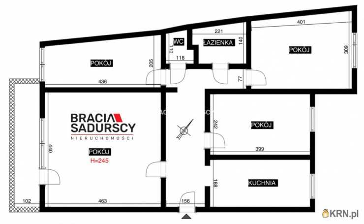 Kraków, Podgórze/Stare Podgórze, ul. Targowa, Mieszkanie  na sprzedaż, 4 pokojowe