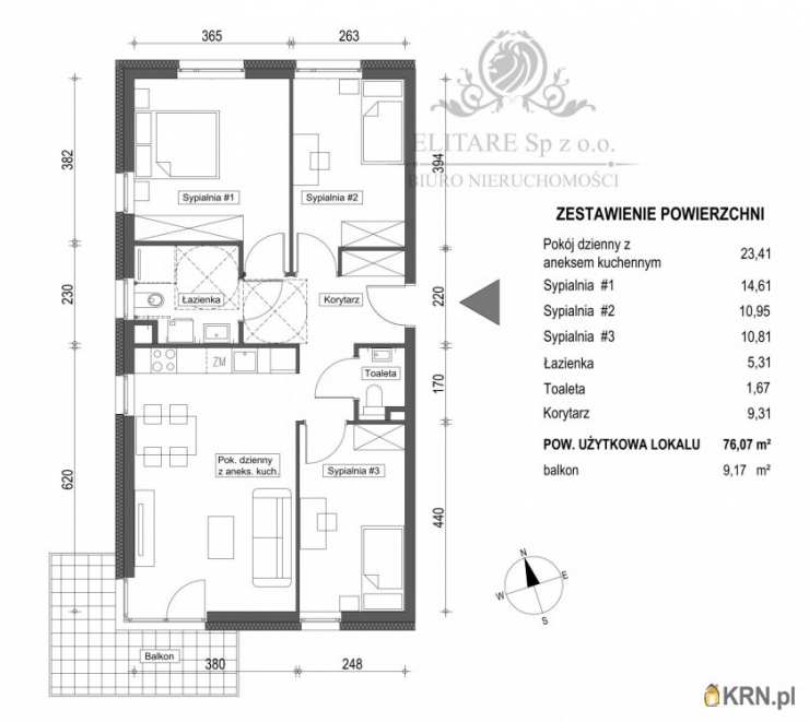 Wrocław, Krzyki, ul. , Mieszkanie  na sprzedaż, 4 pokojowe