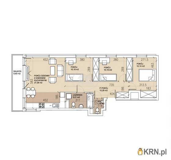 Mieszkanie  na sprzedaż, 4 pokojowe, Wrocław, Psie Pole/Sołtysowice, ul. 