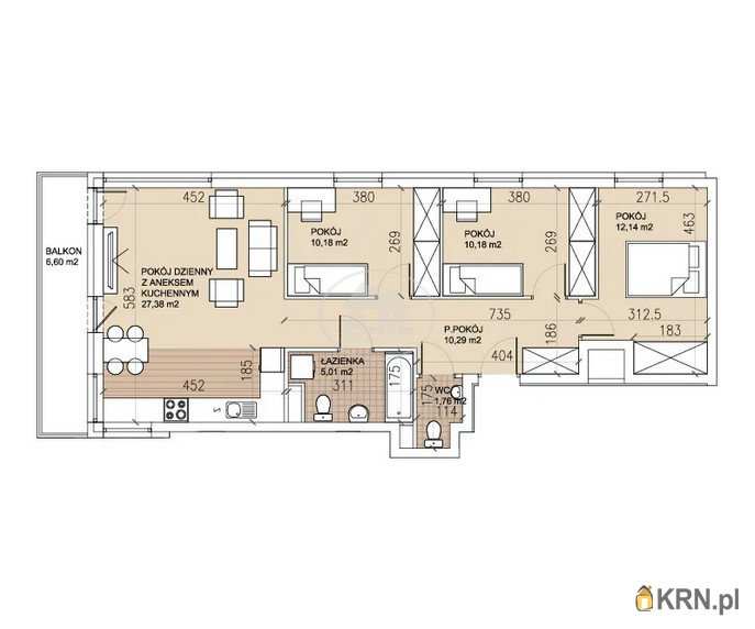 Mieszkanie  na sprzedaż, 4 pokojowe, Wrocław, Psie Pole/Sołtysowice, ul. 