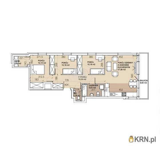 Mieszkanie  na sprzedaż, Wrocław, Psie Pole/Sołtysowice, ul. , 4 pokojowe