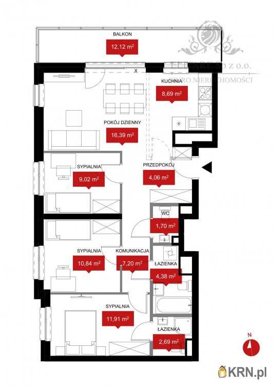 4 pokojowe, Wrocław, Psie Pole, ul. , Mieszkanie  na sprzedaż