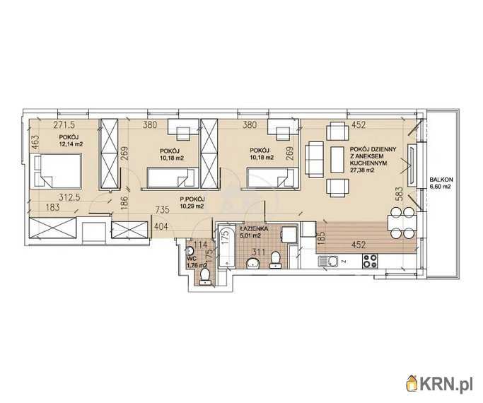 Mieszkanie  na sprzedaż, 4 pokojowe, Wrocław, Psie Pole/Sołtysowice, ul. 