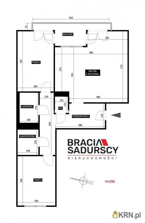 Mieszkanie  na sprzedaż, Kraków, Dębniki, ul. dr. J. Piltza, 3 pokojowe