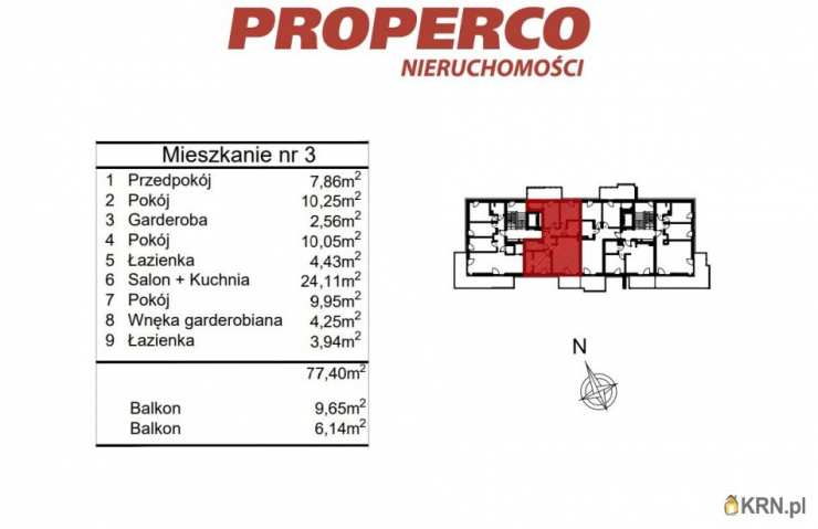 4 pokojowe, Mieszkanie  na sprzedaż, Kielce, Baranówek, ul. 