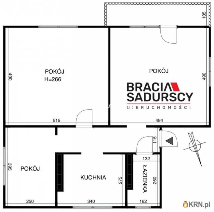 Skawina, ul. Kraszewskiego, Mieszkanie  na sprzedaż, 3 pokojowe