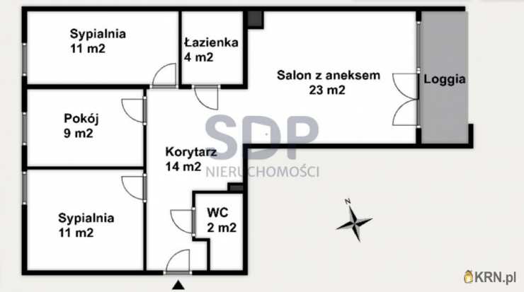 Mieszkanie  na sprzedaż, 4 pokojowe, Wrocław, Krzyki/Wojszyce, ul. Łubinowa