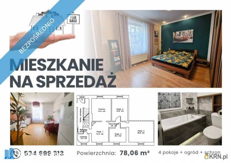 Mieszkanie  na sprzedaż, Zabrze, ul. Wolności, 4 pokojowe