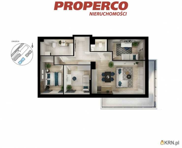 Mieszkanie  na sprzedaż, 4 pokojowe, Kielce, ul. Solidarności