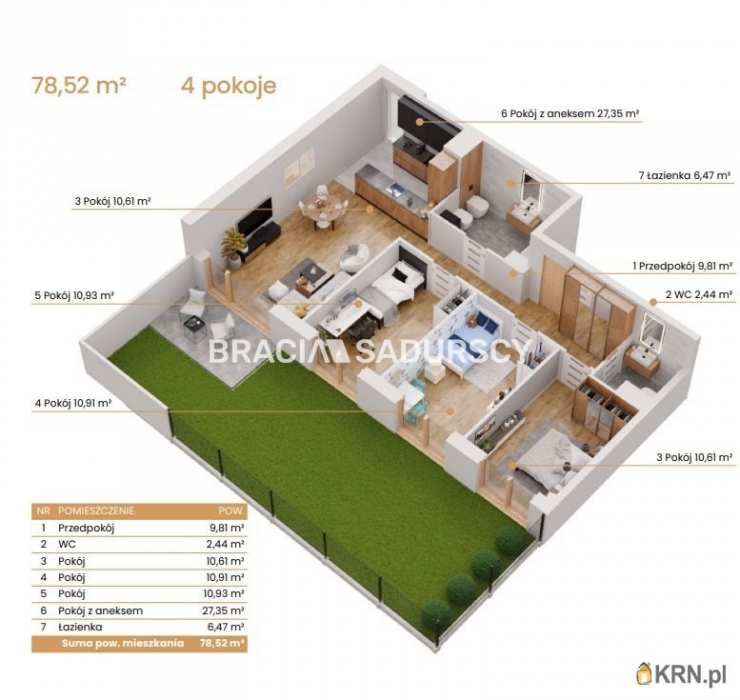 Mieszkanie  na sprzedaż, 4 pokojowe, Katowice, ul. Ceglana