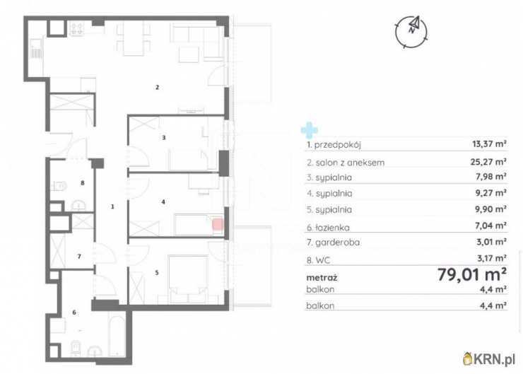 Łódź, Polesie, ul. , Mieszkanie  na sprzedaż, 4 pokojowe