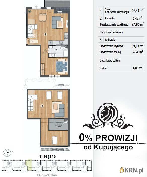 4 pokojowe, Mieszkanie  na sprzedaż, Smolec, ul. 