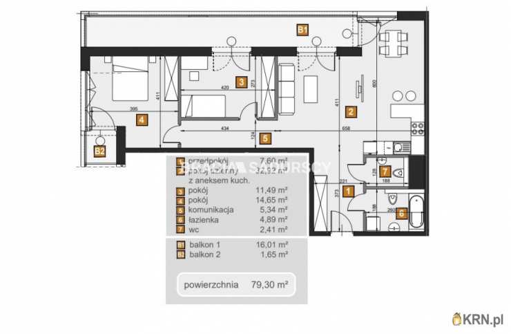 Kraków, Dębniki, ul. dr. J. Babińskiego, Mieszkanie  na sprzedaż, 3 pokojowe
