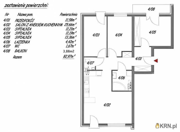 Mieszkanie  na sprzedaż, Wrocław, ul. , 4 pokojowe