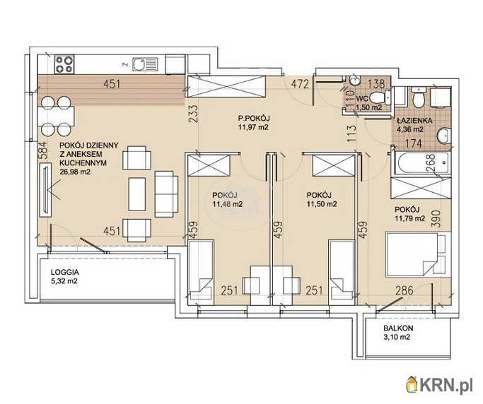 Mieszkanie  na sprzedaż, 4 pokojowe, Wrocław, Psie Pole/Sołtysowice, ul. 