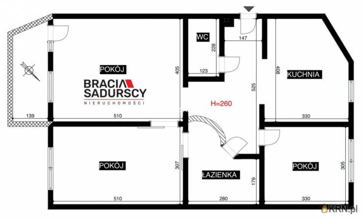 Kraków, Bronowice, ul. K. Wierzyńskiego, Mieszkanie  na sprzedaż, 3 pokojowe