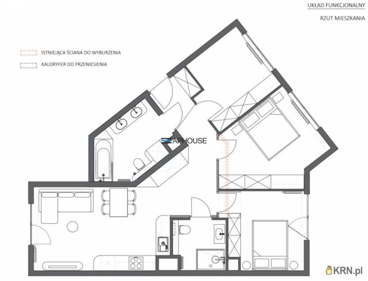Kraków, Stare Miasto/Śródmieście, ul. bp. J. Prandoty, 4 pokojowe, Mieszkanie  do wynajęcia
