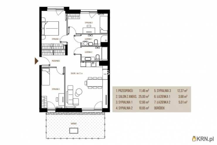 Kraków, Podgórze, ul. Wadowicka, Mieszkanie  na sprzedaż, 4 pokojowe