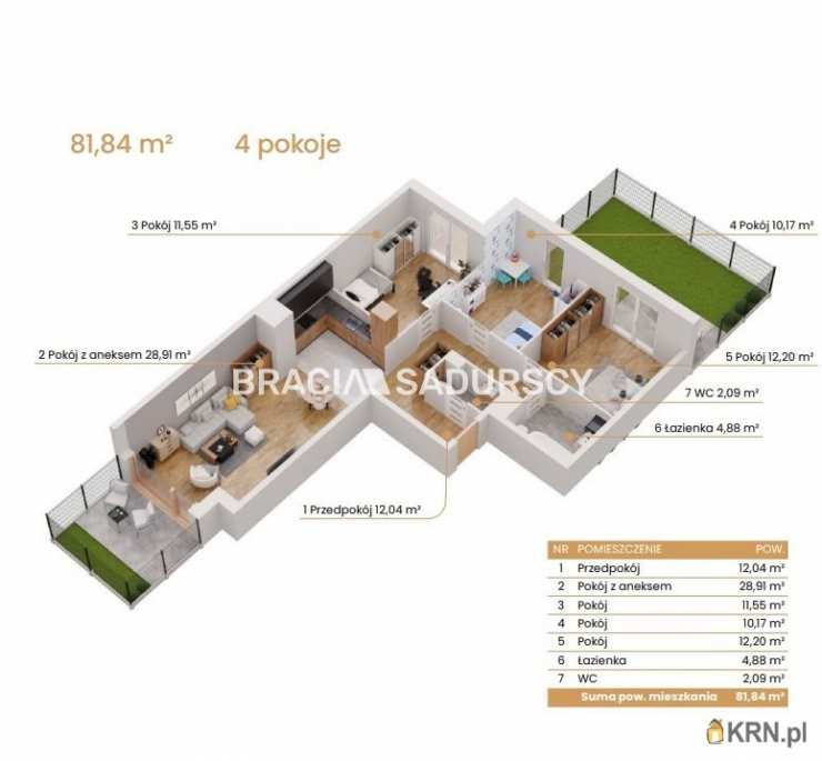 Katowice, ul. Ceglana, Mieszkanie  na sprzedaż, 4 pokojowe