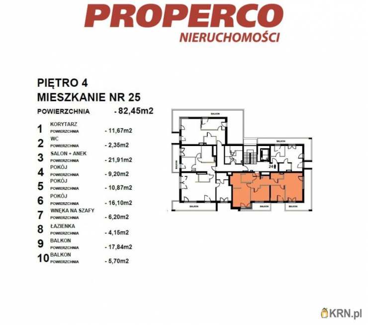 4 pokojowe, Mieszkanie  na sprzedaż, Kielce, Czarnów, ul. 