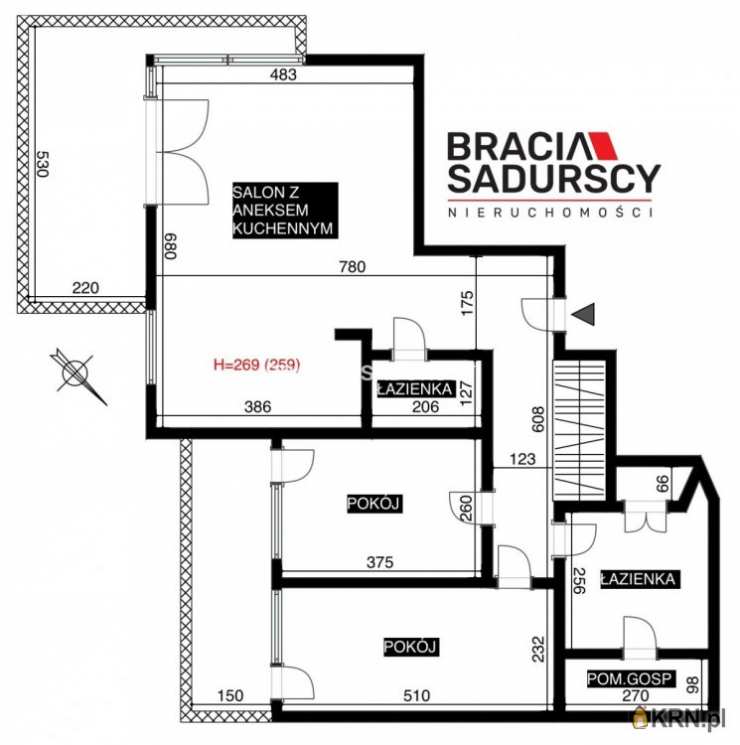 Kraków, Krowodrza/Łobzów, ul. Poznańska, 3 pokojowe, Mieszkanie  na sprzedaż