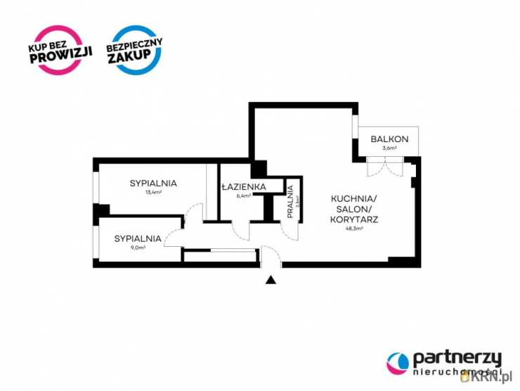 Gdańsk, Zaspa-Młyniec, ul. Pilotów, 3 pokojowe, Mieszkanie  na sprzedaż