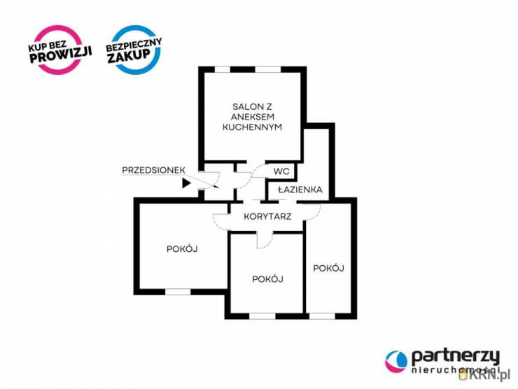 4 pokojowe, Gdańsk, Oliwa, ul. Obrońców Westerplatte, Mieszkanie  na sprzedaż