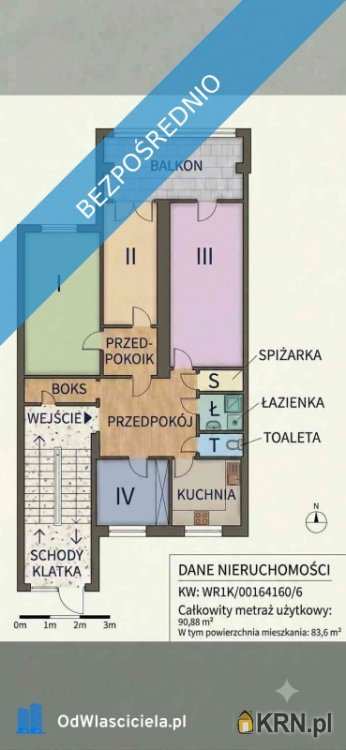 Mieszkanie  na sprzedaż, Wrocław, Śródmieście, ul. Nowowiejska, 4 pokojowe