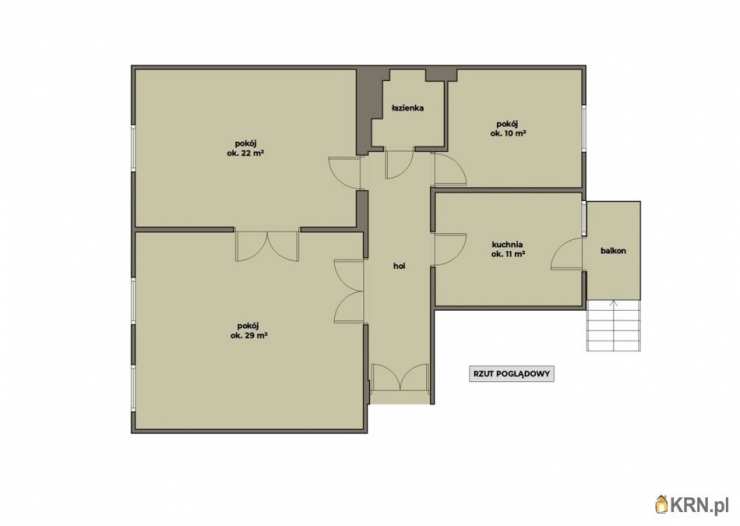 Mieszkanie  na sprzedaż, 3 pokojowe, Kraków, Stare Miasto, ul. 