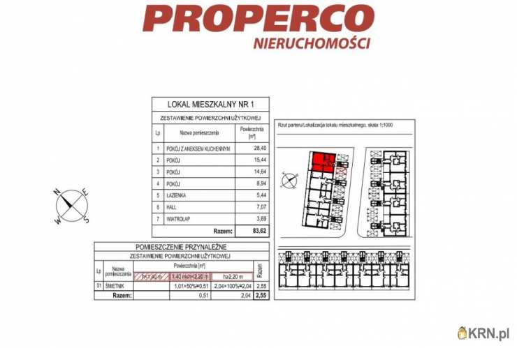Mieszkanie  na sprzedaż, Kielce, ul. , 4 pokojowe