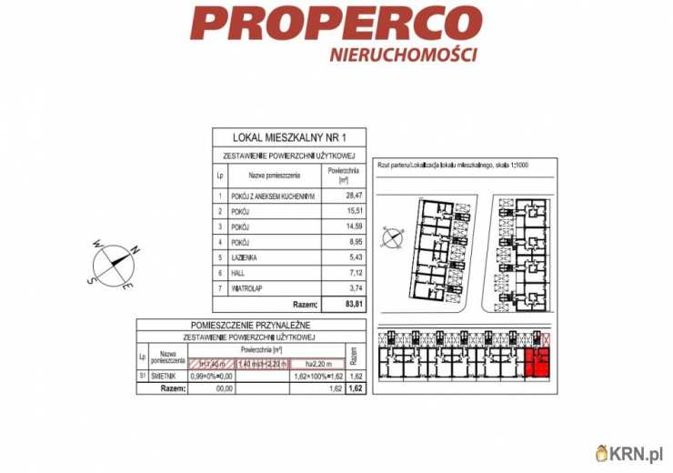 Mieszkanie  na sprzedaż, Kielce, ul. , 4 pokojowe