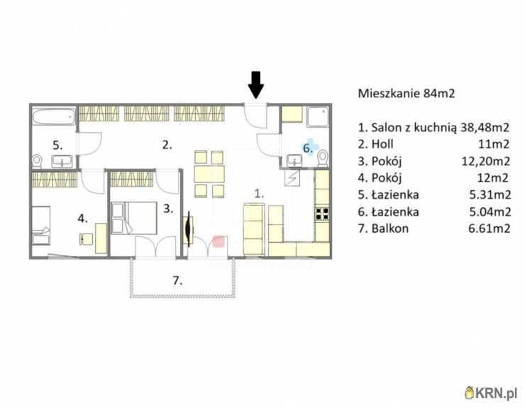 3 pokojowe, Mieszkanie  na sprzedaż, Warszawa, Praga Południe, ul. 