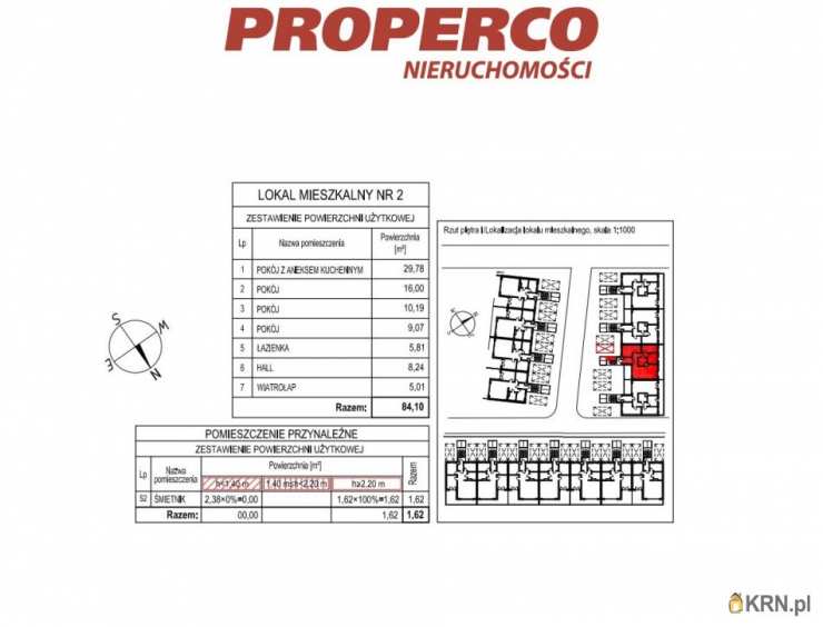 4 pokojowe, Mieszkanie  na sprzedaż, Kielce, ul. 