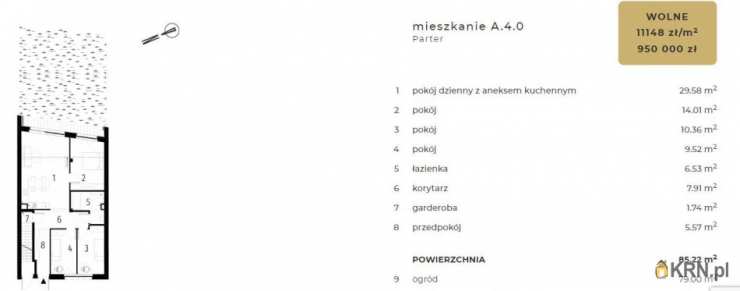 Mieszkanie  na sprzedaż, Wrocław, Krzyki, ul. , 4 pokojowe