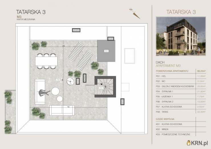 Mieszkanie  na sprzedaż, 3 pokojowe, Kraków, Zwierzyniec, ul. Tatarska