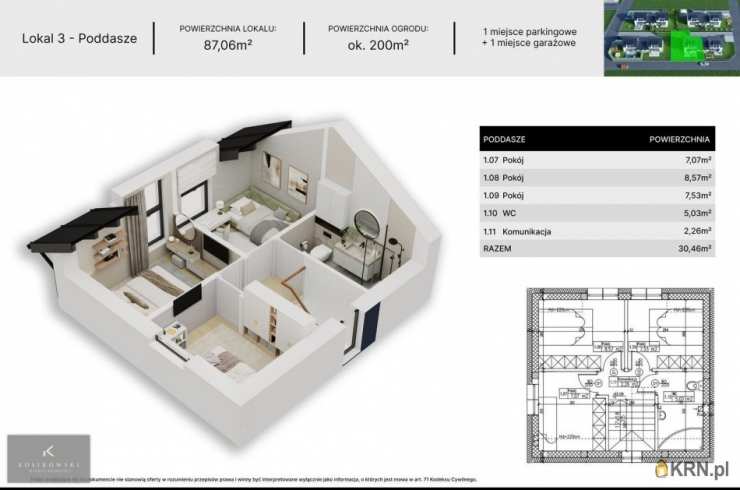 Rychtal, ul. , 4 pokojowe, Mieszkanie  na sprzedaż