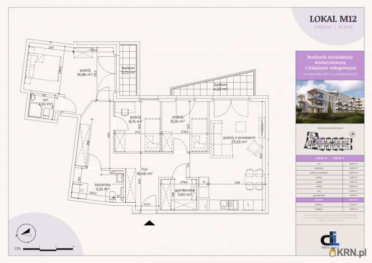Mieszkanie  na sprzedaż, Kraków, Prądnik Czerwony, ul. Dominikanów, 4 pokojowe