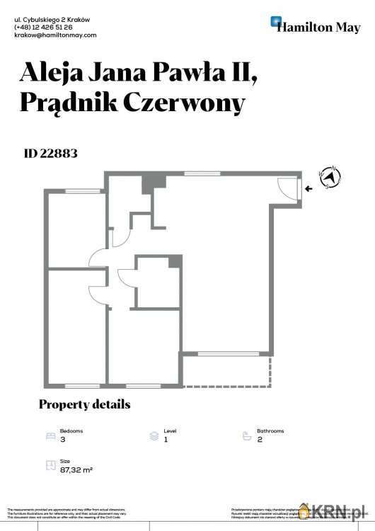 Kraków, Prądnik Czerwony/Wieczysta, ul. Jana Pawła II, Mieszkanie  do wynajęcia, 4 pokojowe